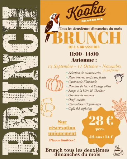 LES BRUNCHS D’AUTOMNE ARRIVENT À LA BRASSERIE KOOKA !, Bourg-en-Bresse, Brasserie Kooka