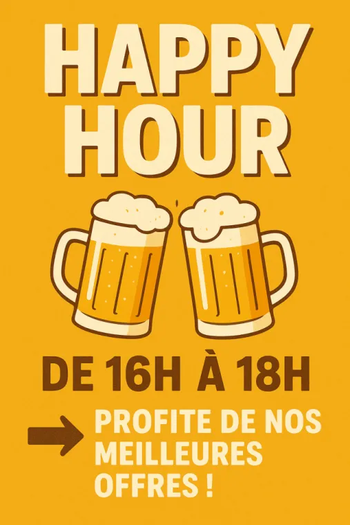 Happy Hour 16h - 18h, Bourg-en-Bresse, Brasserie Kooka