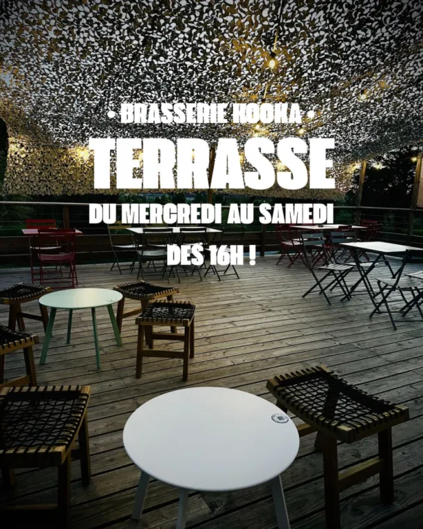 Aux beaux jours comme aux soirées d’été, notre terrasse vous accueille du mercredi au samedi dès 16h 🌅, Bourg-en-Bresse, Brasserie Kooka